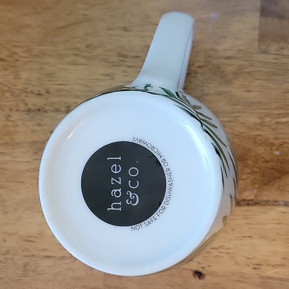 Hazel & Co Tropical Leaf Print Mug 'Namastay In Bed' - Picture 2 of 4